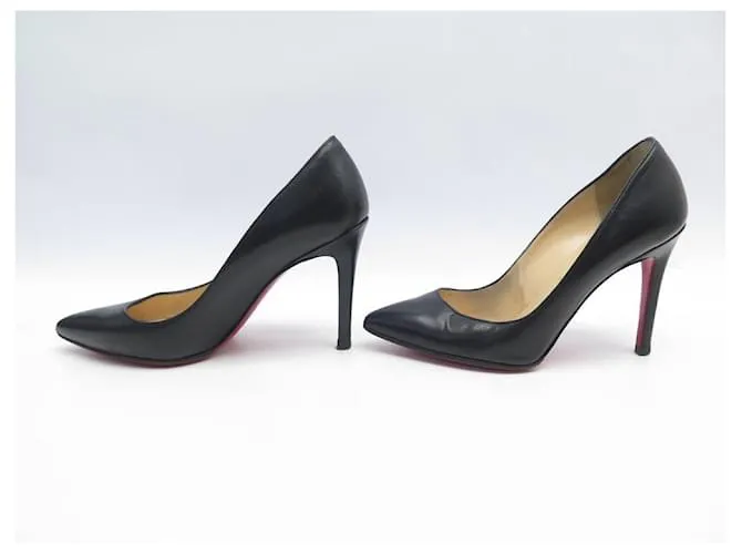 CHRISTIAN LOUBOUTIN ZAPATOS PIGALLE PUMPS 36 ZAPATOS ZAPATOS DE SALÓN PIEL NEGRO 