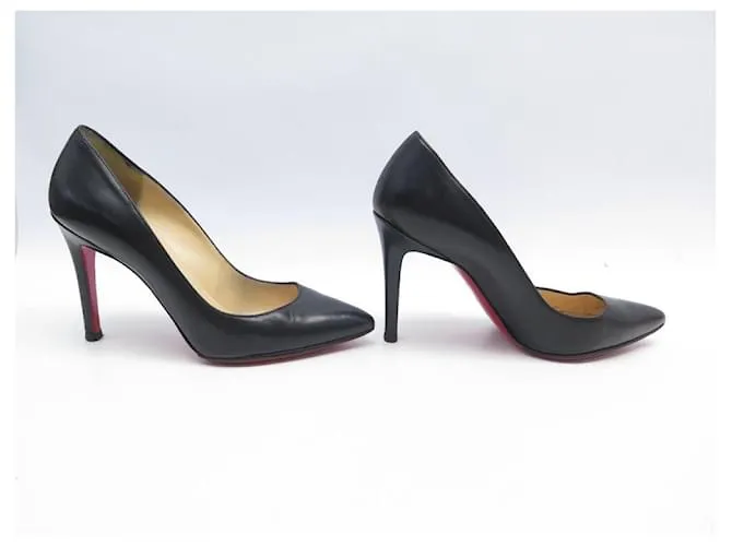 CHRISTIAN LOUBOUTIN ZAPATOS PIGALLE PUMPS 36 ZAPATOS ZAPATOS DE SALÓN PIEL NEGRO 