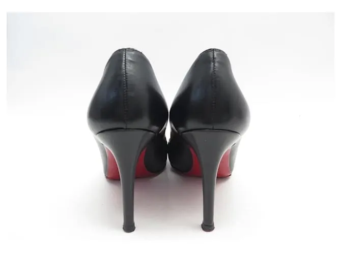 CHRISTIAN LOUBOUTIN ZAPATOS PIGALLE PUMPS 36 ZAPATOS ZAPATOS DE SALÓN PIEL NEGRO 