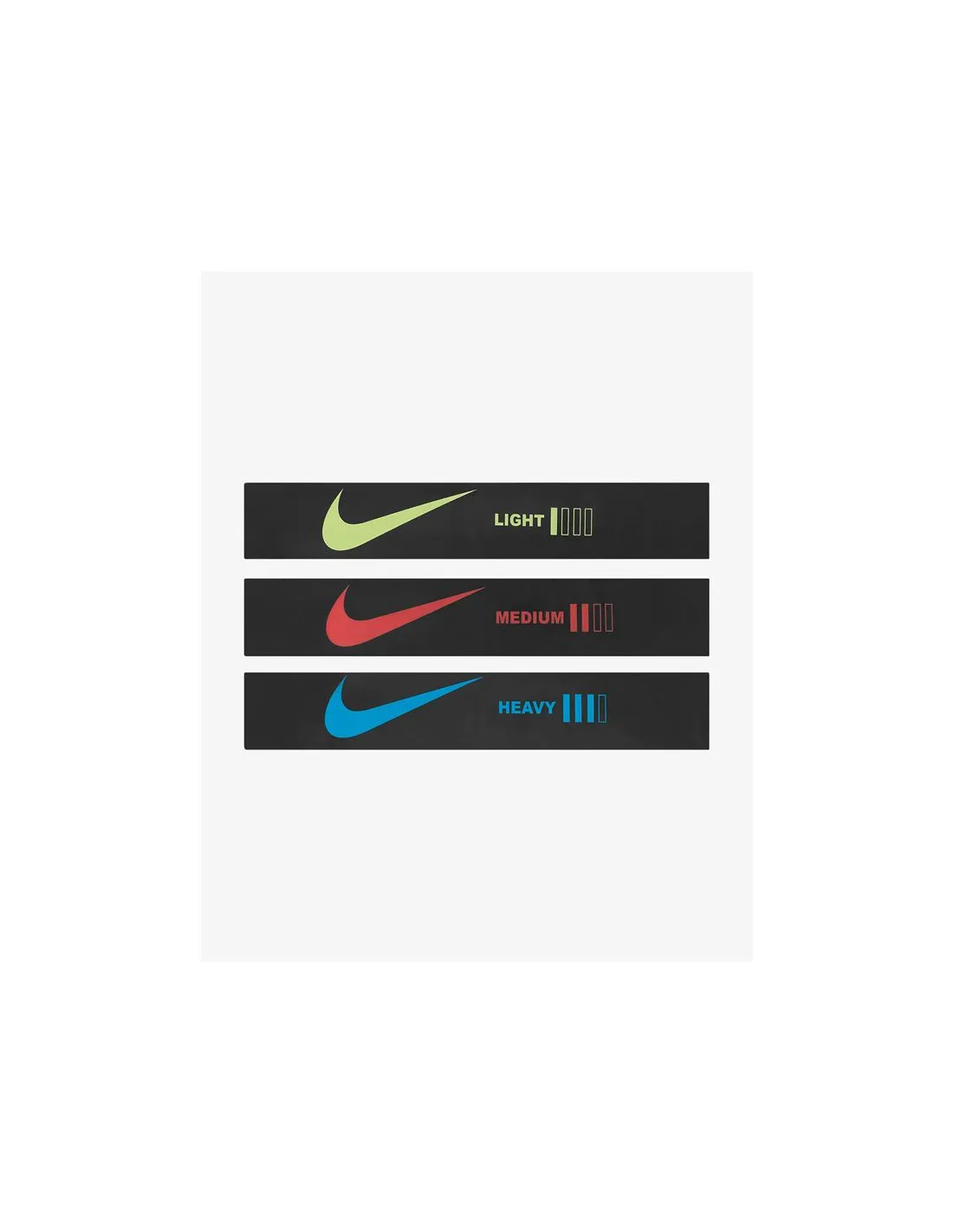 Cinta De Resistencia De Fitness Nike Mini 3 Pk Negro