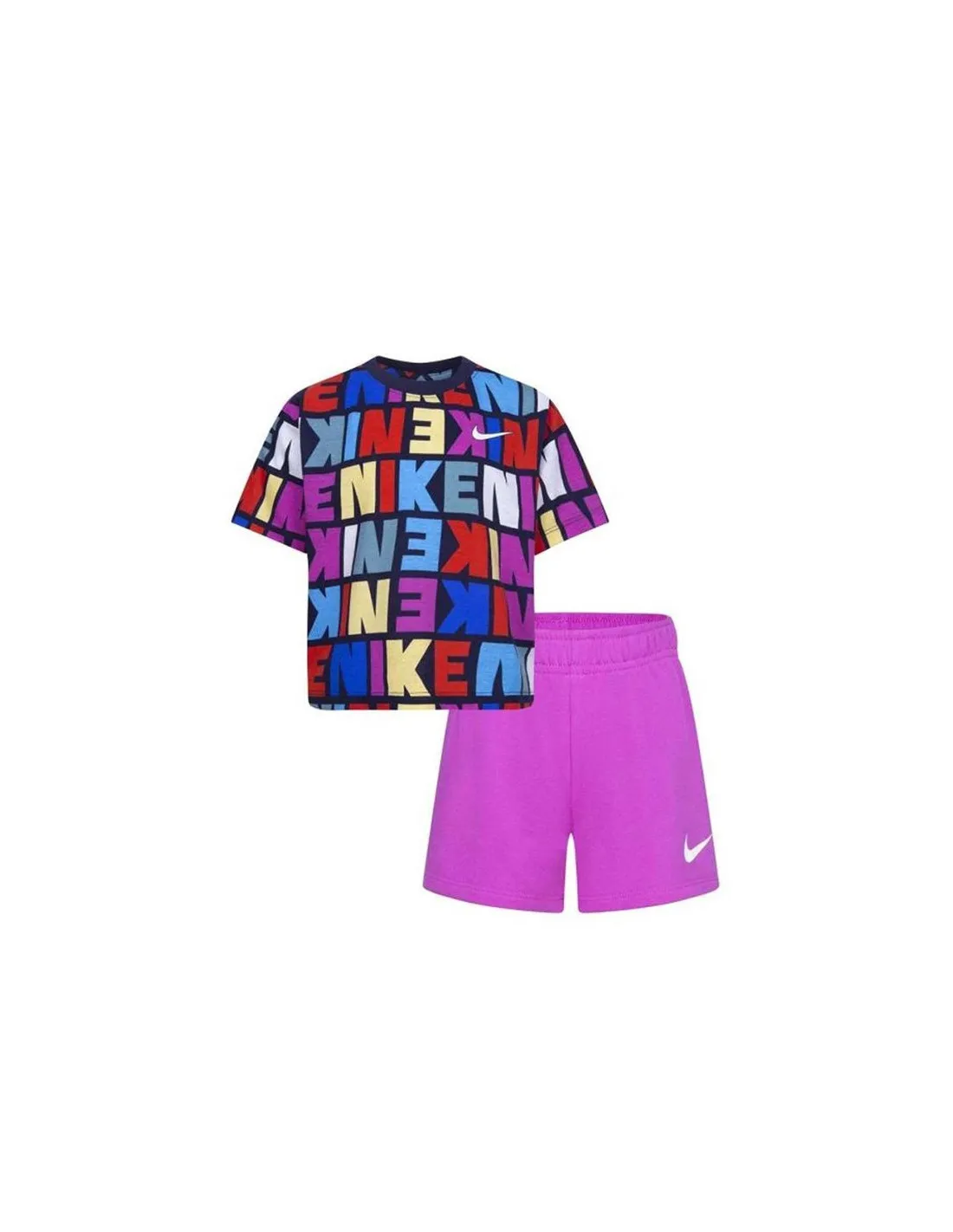 Conjunto Nike Knit Short Niña