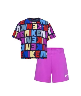 Conjunto Nike Knit Short Niña