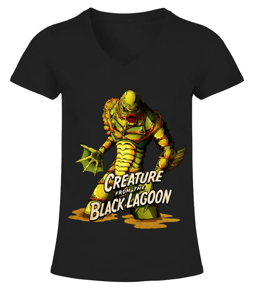 Creature From The Black Lagoon BK (4) Camiseta cuello pico Mujer