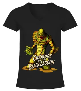 Creature From The Black Lagoon BK (4) Camiseta cuello pico Mujer