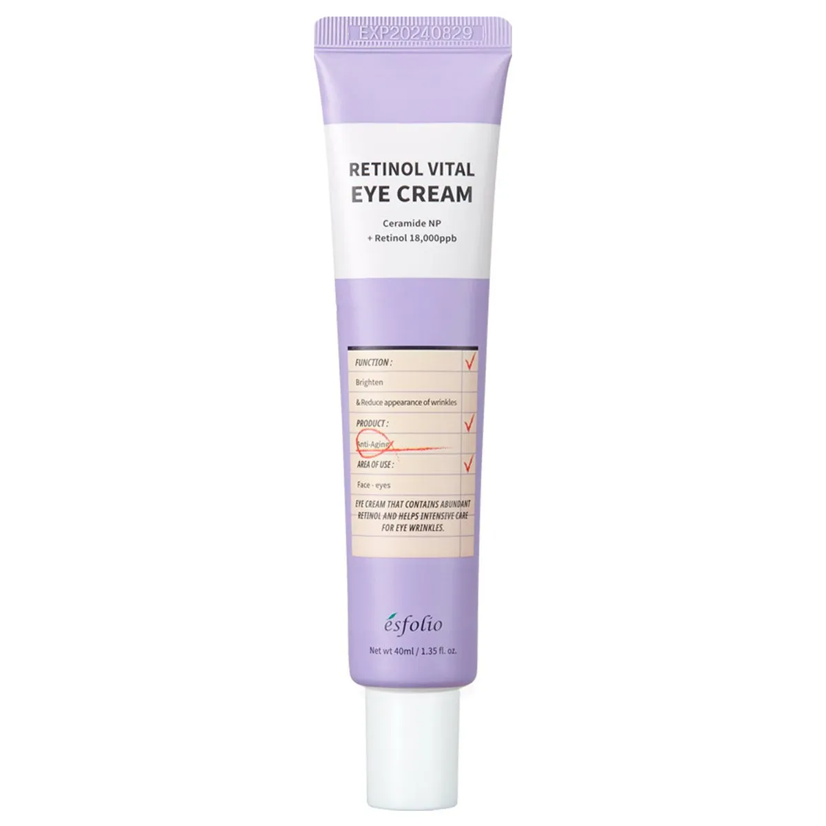 Crema para el Contorno de ojos Esfolio Retinol Vital Eye Cream 40ml