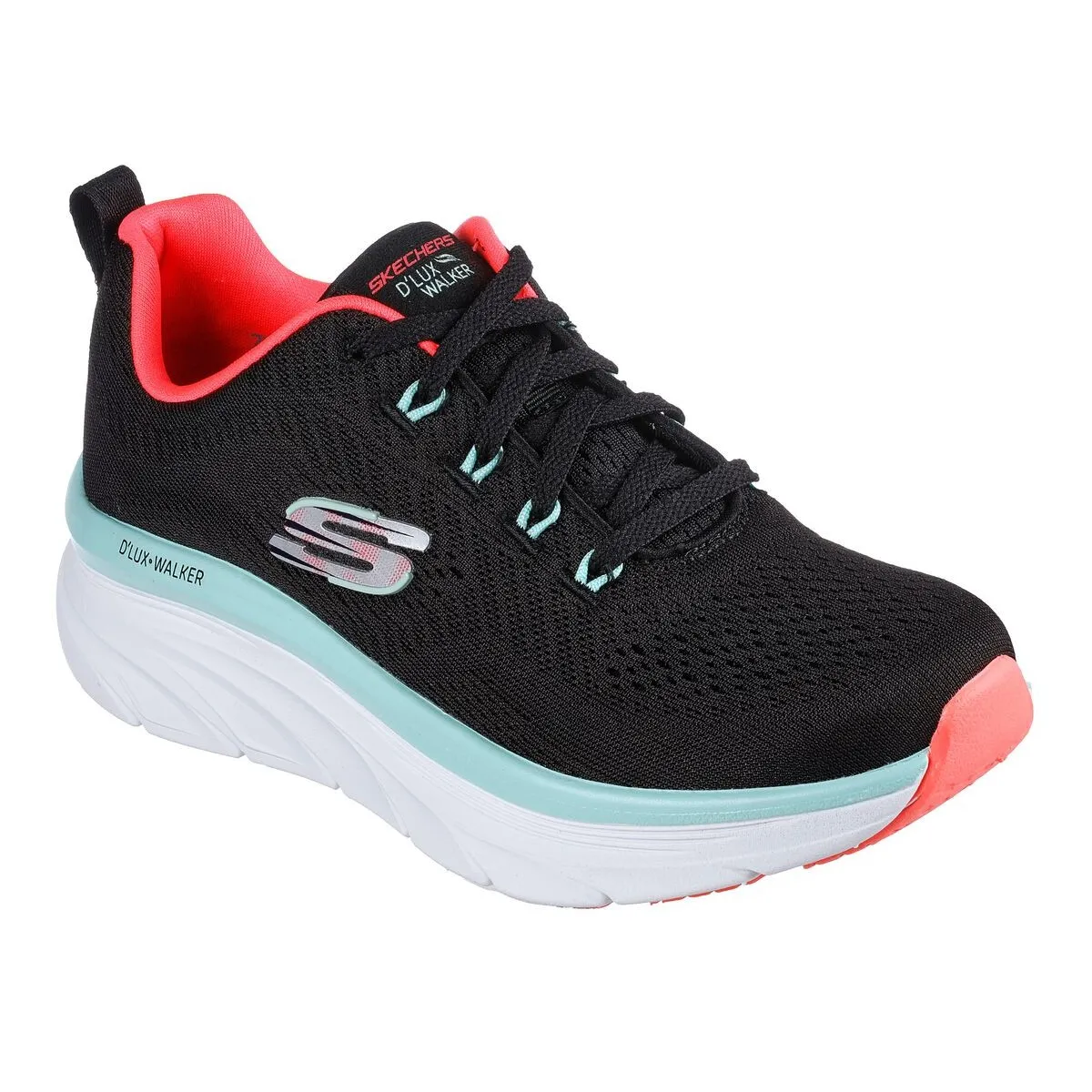 Deportivas Skechers mujer Relaxed Fit D Lux Walker negro 149368