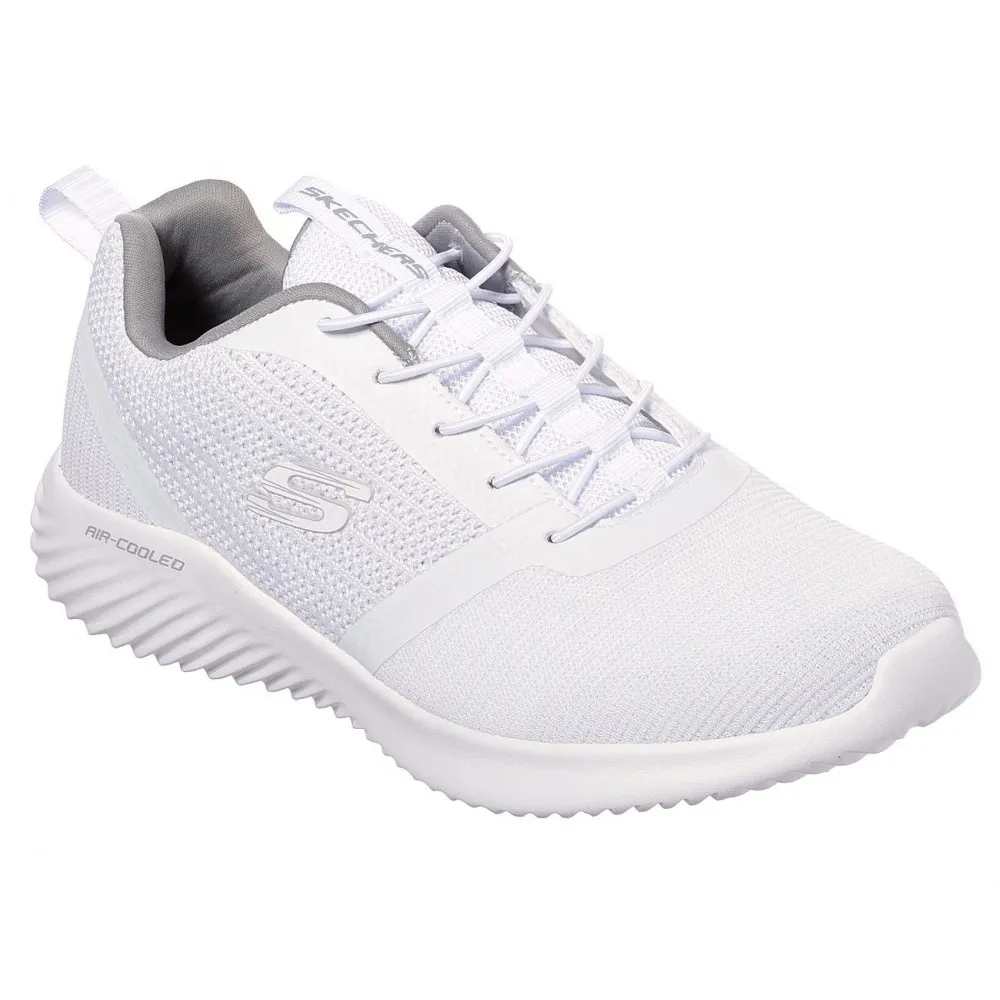 Deportivo blanco para homble | Skechers Bounder 52504 cordones elásticos