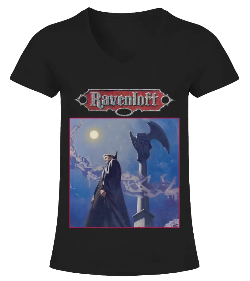 DNDALL060BK. RAVENLOFT DUNGEONS AND DRAGONS CAMISETA CUELLO PICO MUJER