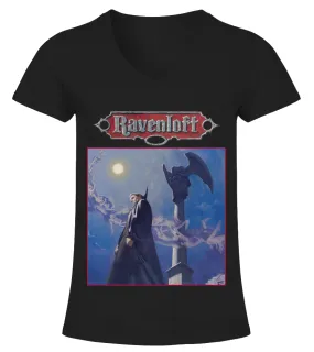 DNDALL-060-BK. Ravenloft Dungeons And Dragons Camiseta cuello pico Mujer