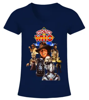 Doctor Who (1963-1989) NV 024 Camiseta cuello pico Mujer