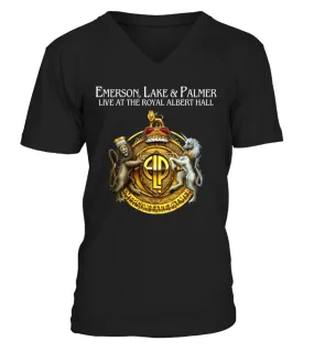 Emerson, Lake &amp; Palmer 16 BK Camiseta cuello en V Unisex