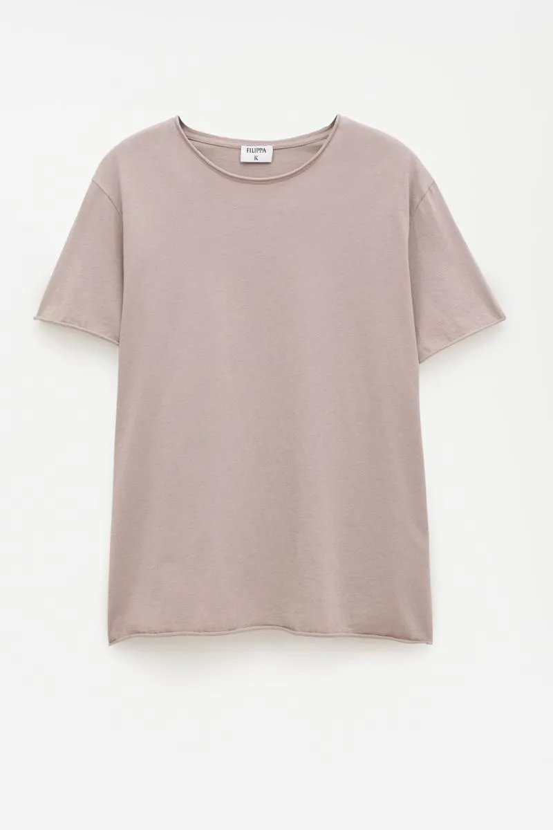 FILIPPA K CAMISETA ROLL NECK FADED KHAKI