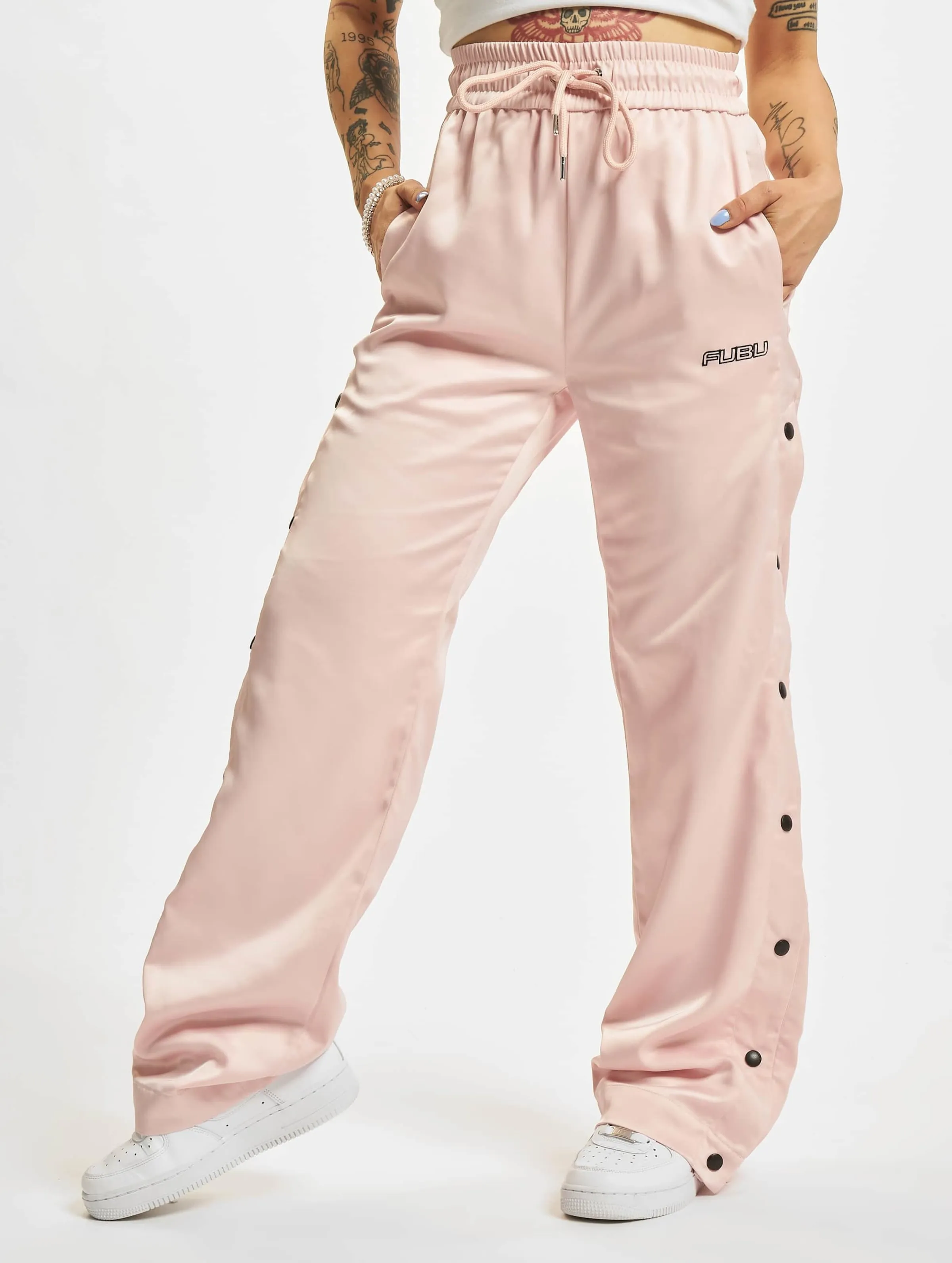 FUBU FW2220121 FUBU CORPORATE SATIN TRACK PANTS