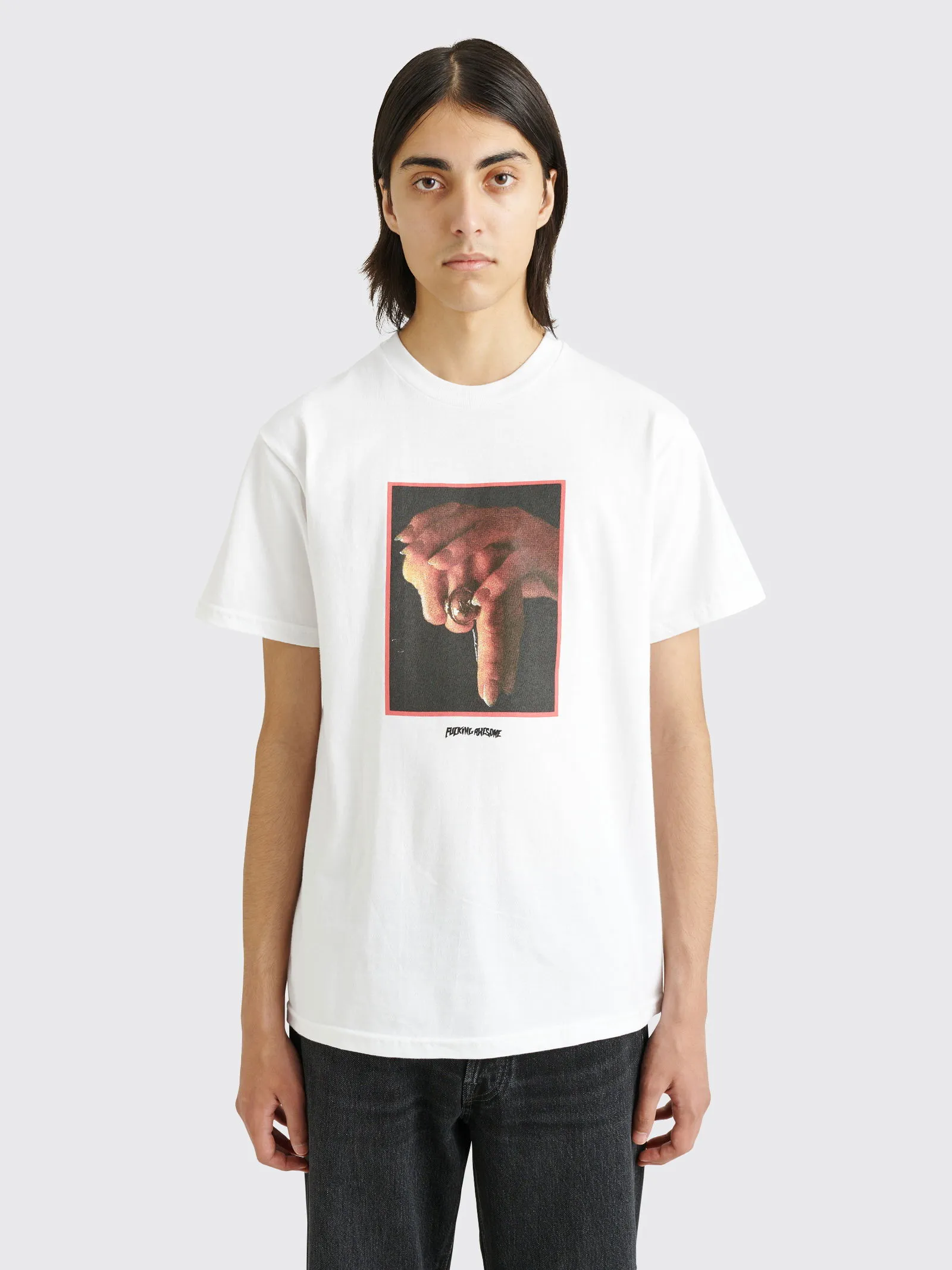 Fucking Awesome Hands Tee White