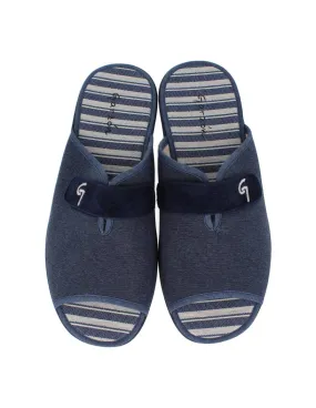 Garzón - Zapatillas Casa Hombre Velcro Marino