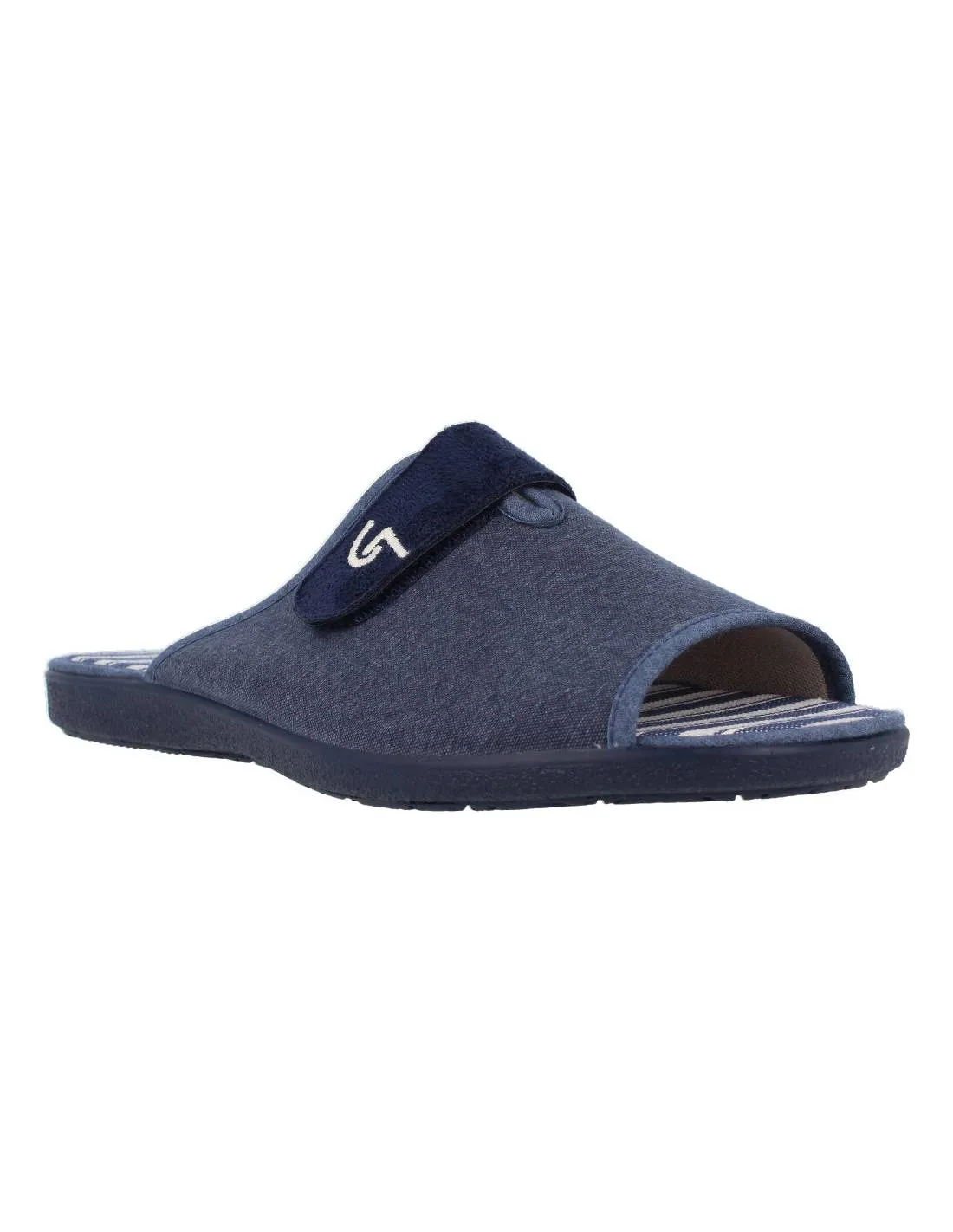 Garzón - Zapatillas Casa Hombre Velcro Marino