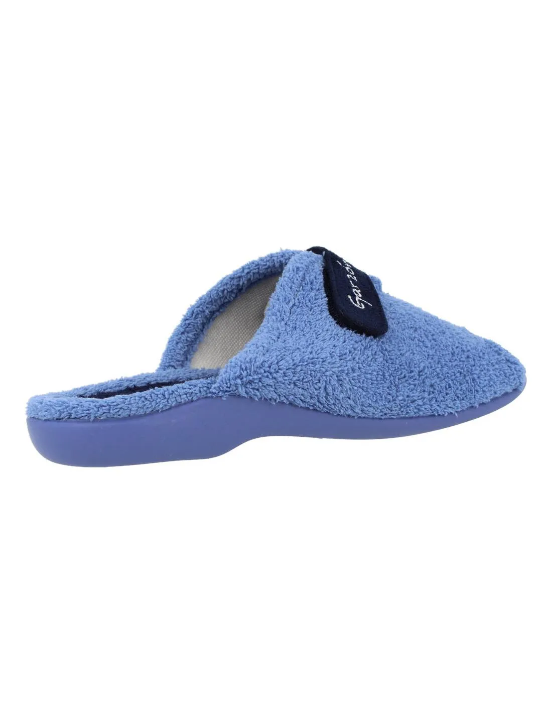 Garzón - Zapatillas Casa Mujer Rizo Velcro Marino