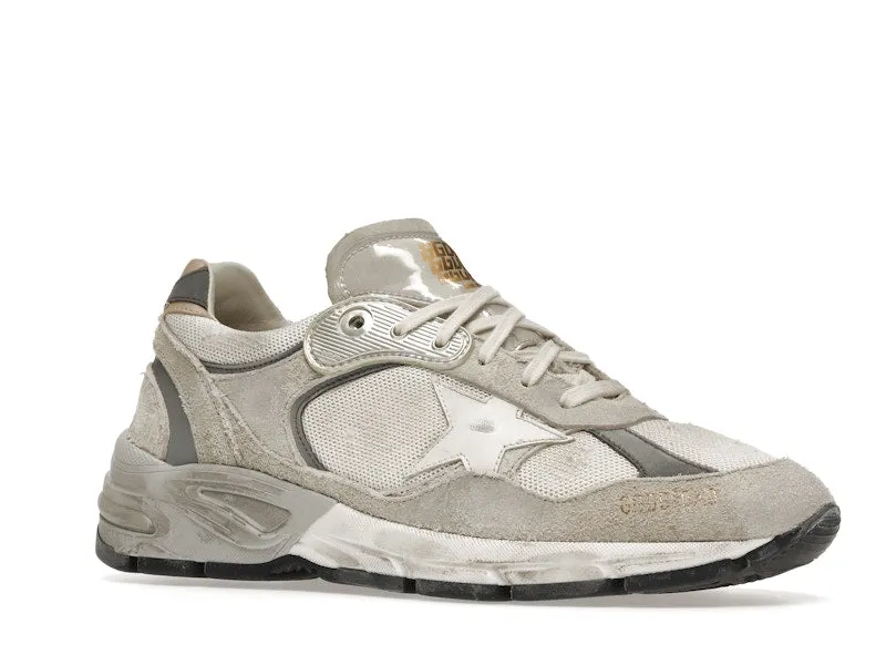 GOLDEN GOOSE DADSTAR OFF WHITE LIGHT GREY