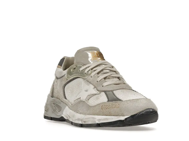 GOLDEN GOOSE DADSTAR OFF WHITE LIGHT GREY