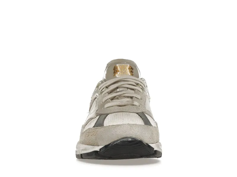 GOLDEN GOOSE DADSTAR OFF WHITE LIGHT GREY