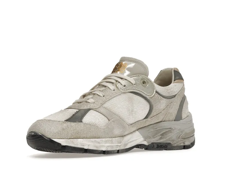 GOLDEN GOOSE DADSTAR OFF WHITE LIGHT GREY