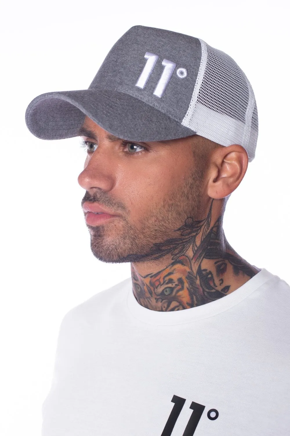 Gorra 11 gris blanco - 11D082-009