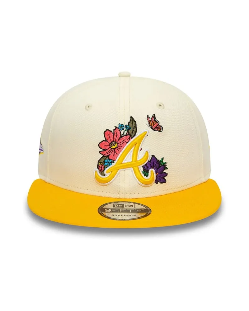 GORRA NEW ERA BEIGE BRAVES MLB FLORAL 9FIFTY ATLBRACO