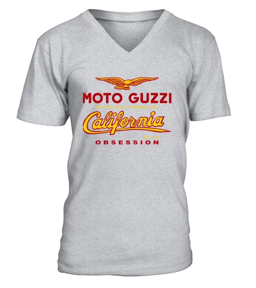 GR Moto Guzzi California 1100 obsession Camiseta cuello en V Unisex