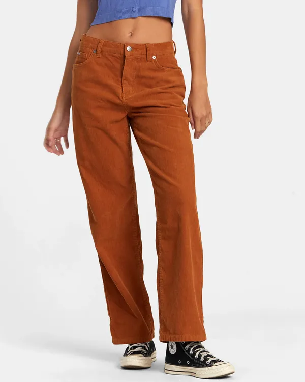 HERITAGE  PANTAL&OACUTE;N ANCHO DE PANA PARA MUJER