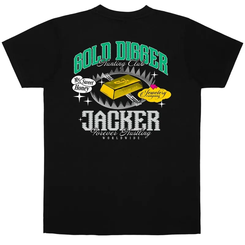 JACKER GOLD DIGGER BLACK TEESHIRT