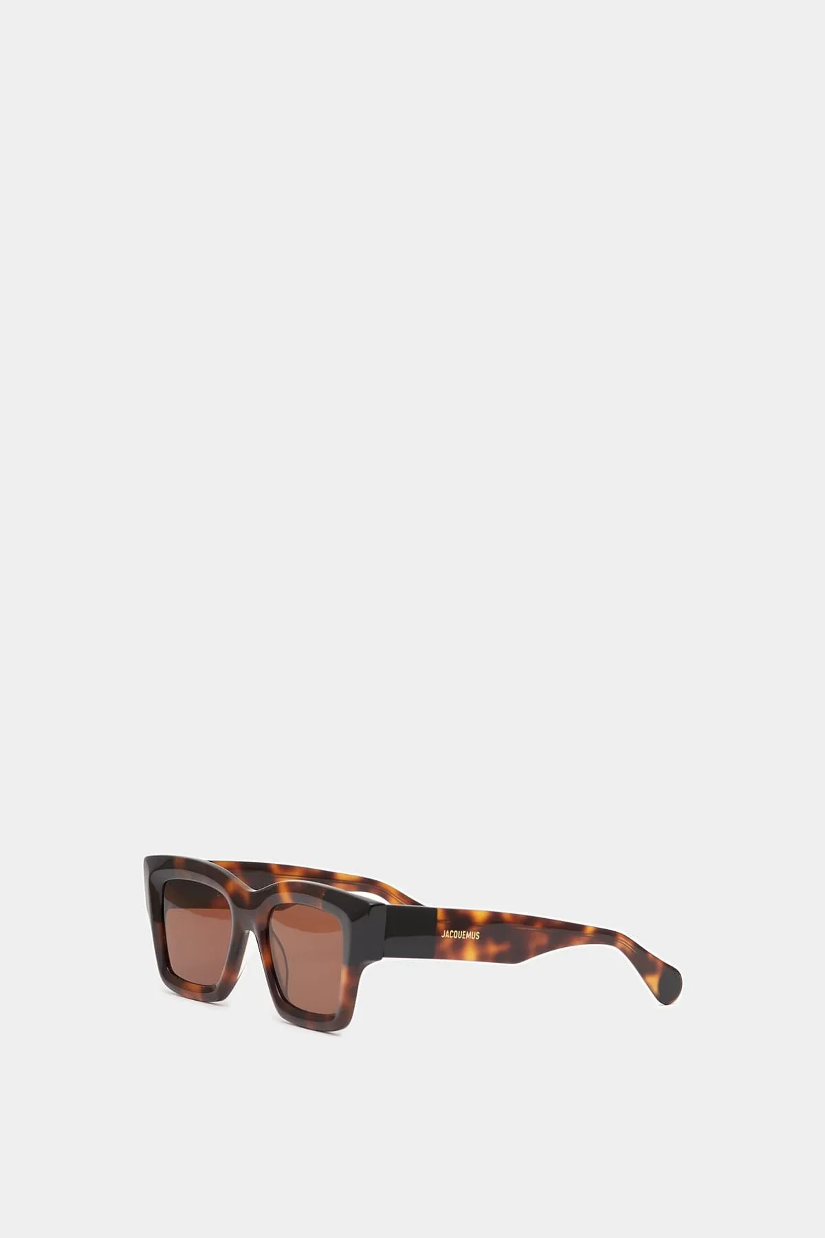 JACQUEMUS BROWN BACI SUNGLASSES