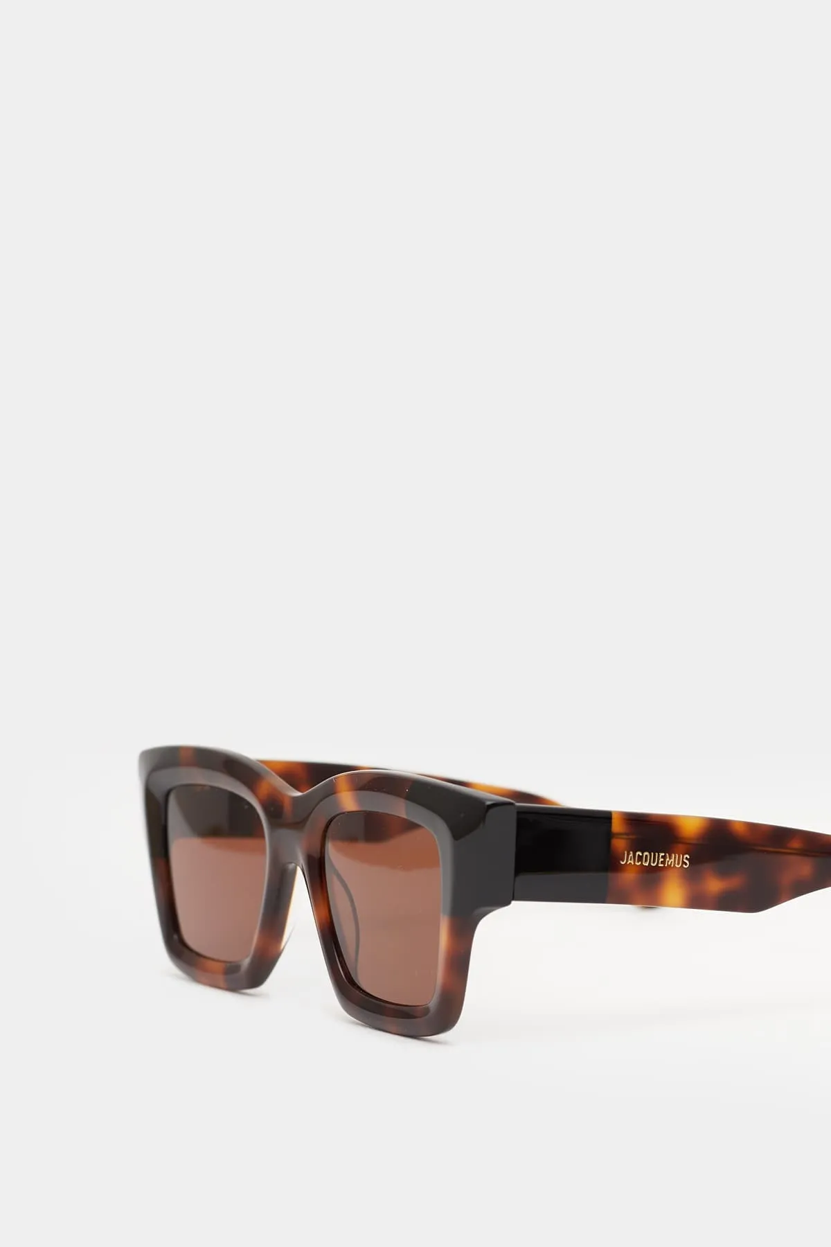 JACQUEMUS BROWN BACI SUNGLASSES