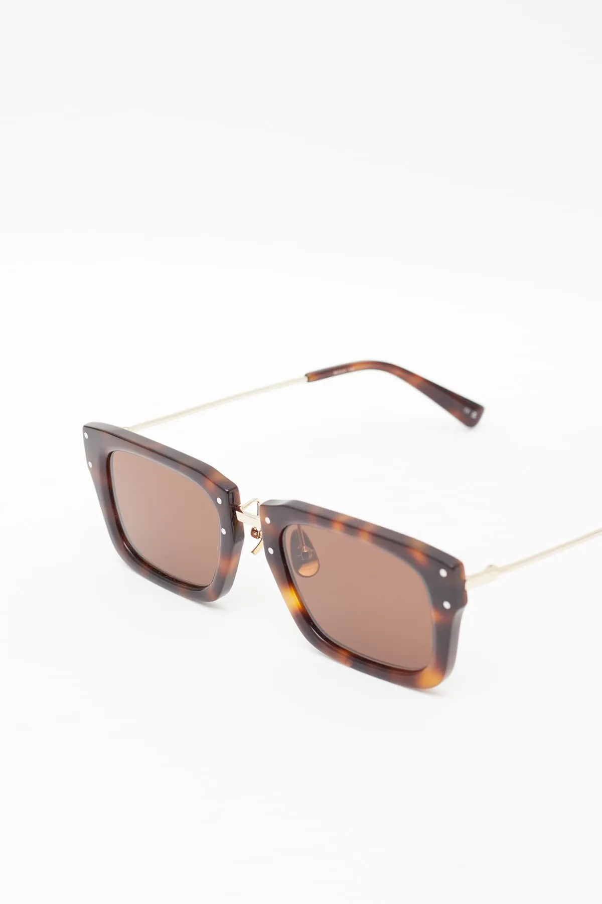 JACQUEMUS BROWN LES LUNETTES SOLI SUNGLASSES