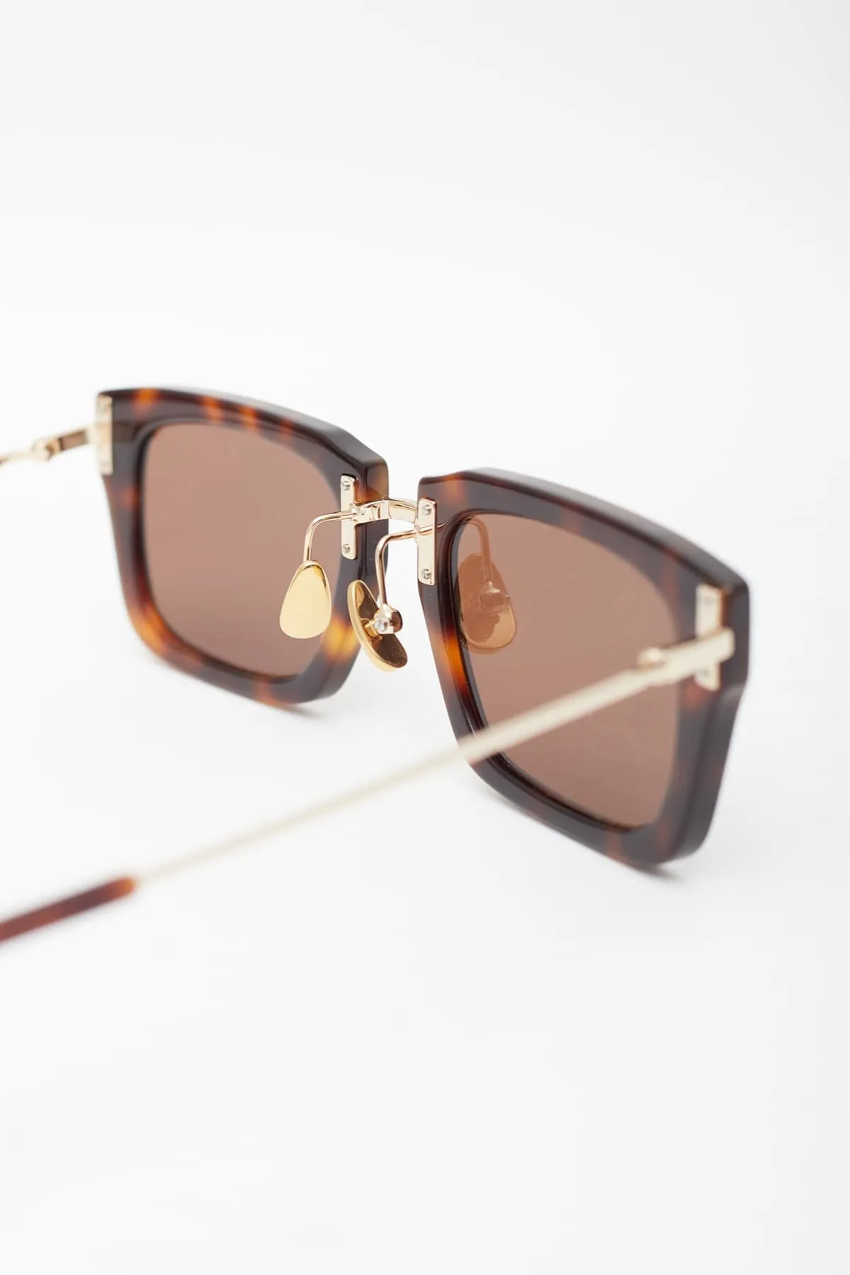 JACQUEMUS BROWN LES LUNETTES SOLI SUNGLASSES