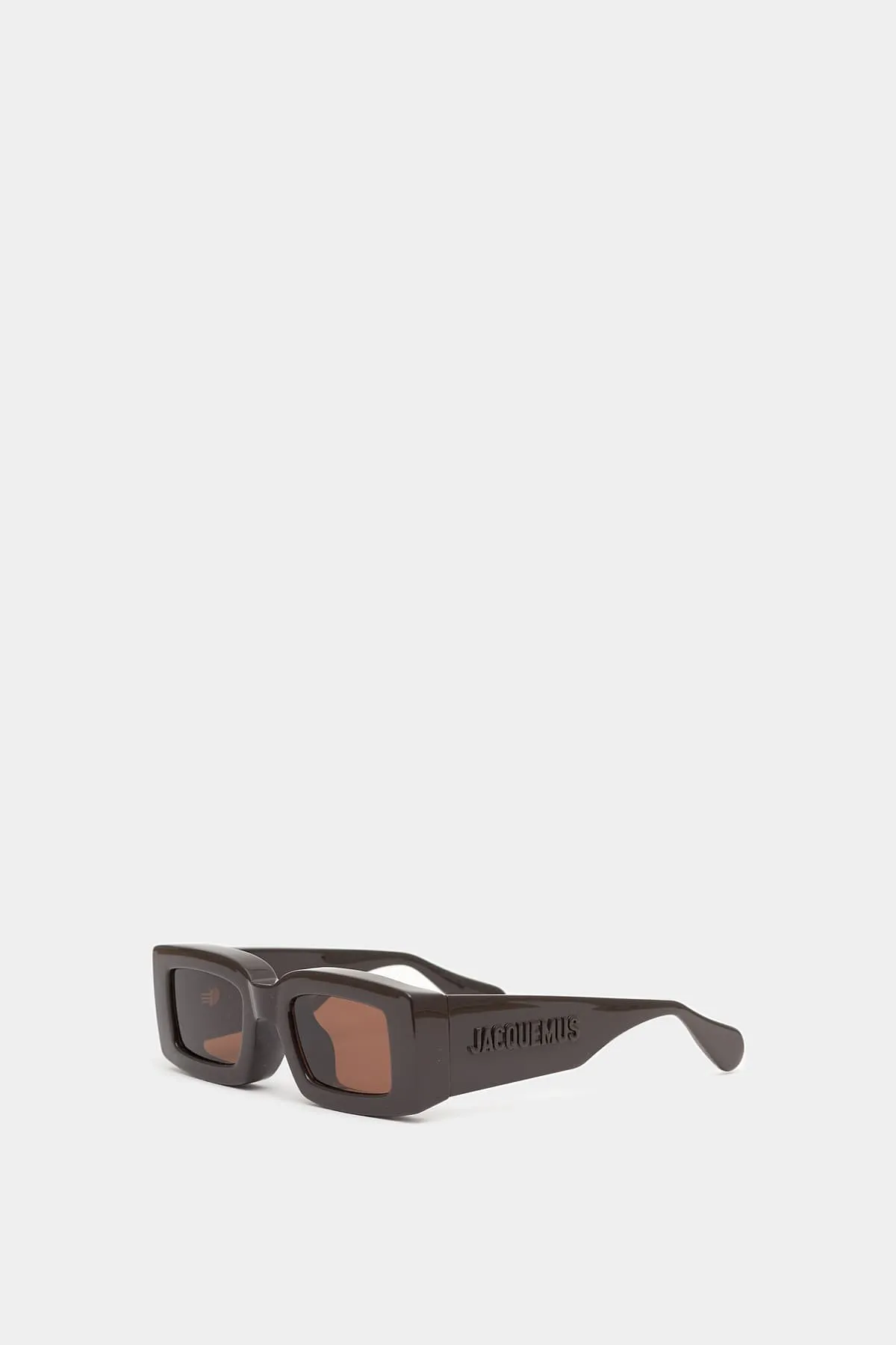 JACQUEMUS BROWN TUPI SUNGLASSES