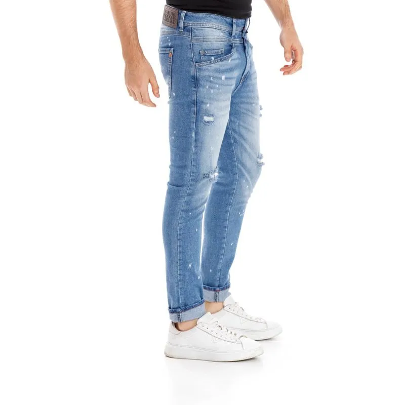 Jean Stretch Para Hombre Pedal Pusher