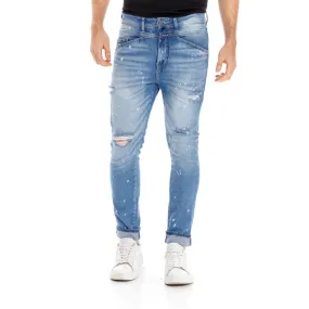 Jean Stretch Para Hombre Pedal Pusher