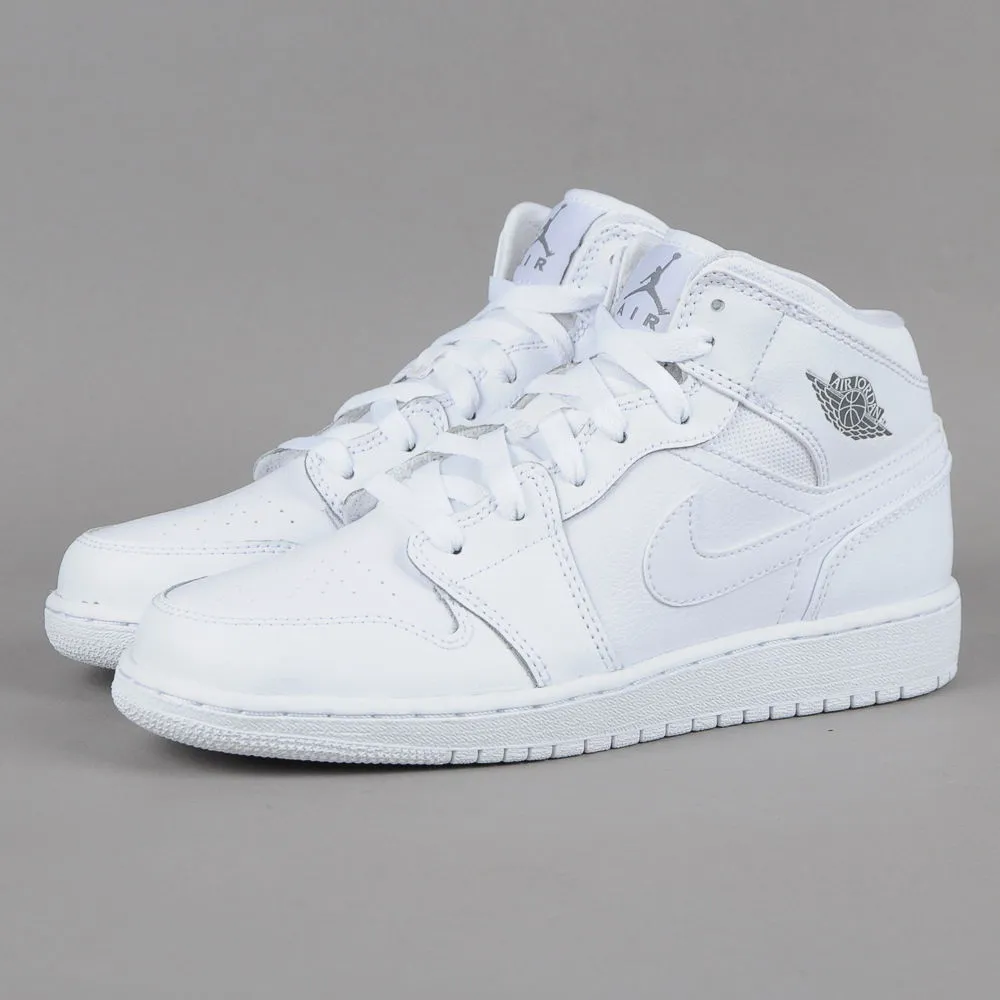 Jordan Air Jordan 1 Retro Mid ''White Cool Grey'' GS