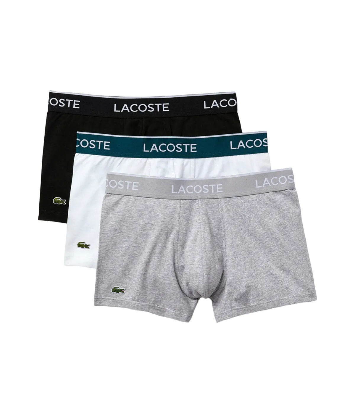 Lacoste - Pack Bóxer Para Hombre - Pack 3 Boxers Courts