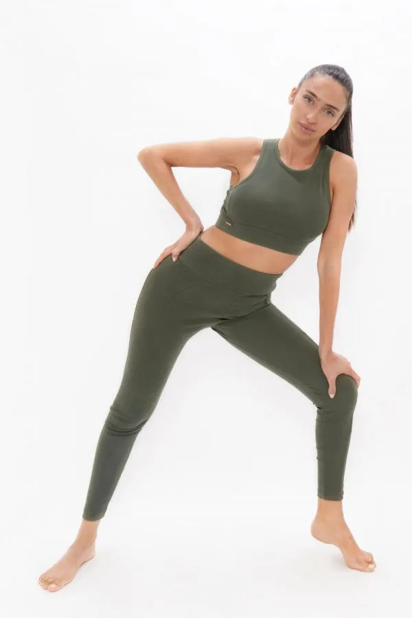 Legging Munich - Organic Cotton - Green Ash