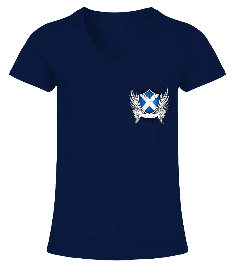 Live in Australia but Scotland in Heart. Camiseta cuello pico Mujer