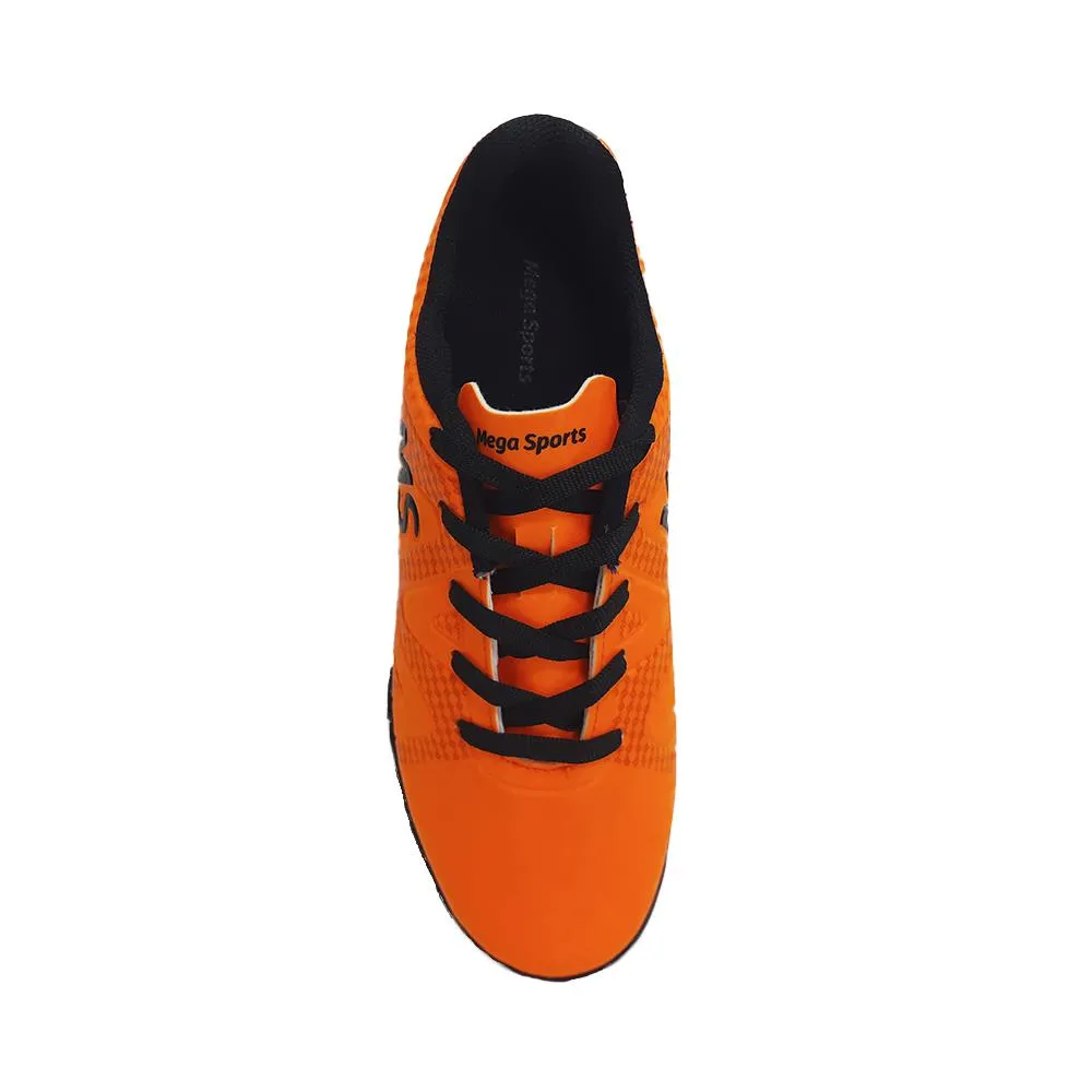 MEGA SPORTS BOTIN  FUTBOL TF NARANJNEGRO