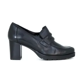 MOCASÍN MUJER TACÓN LEURY 26 NEGRO