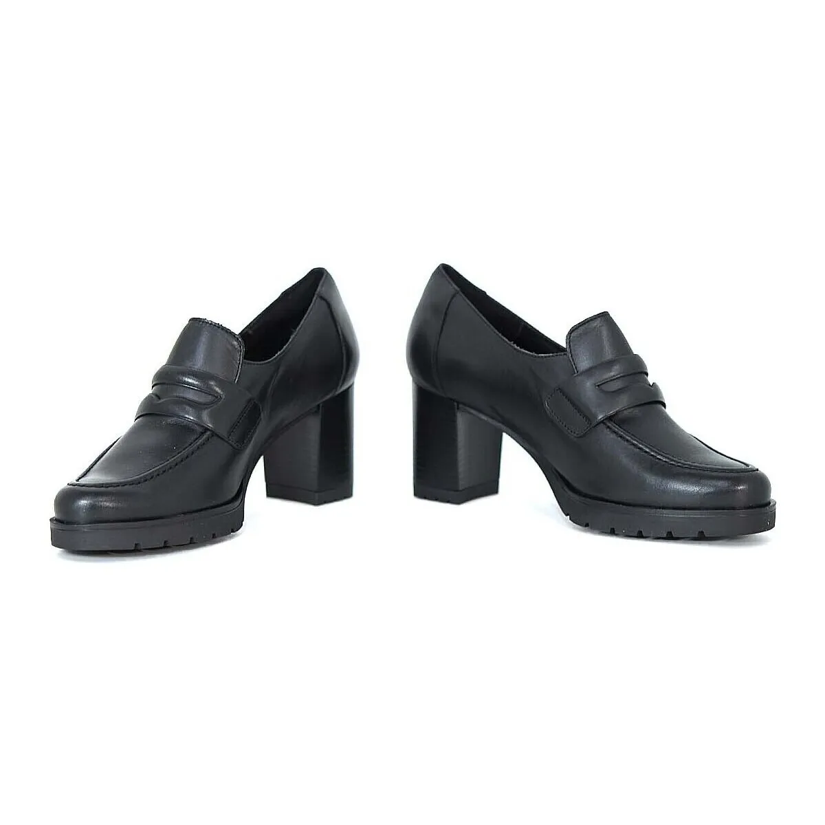 MOCASÍN MUJER TACÓN LEURY 26 NEGRO