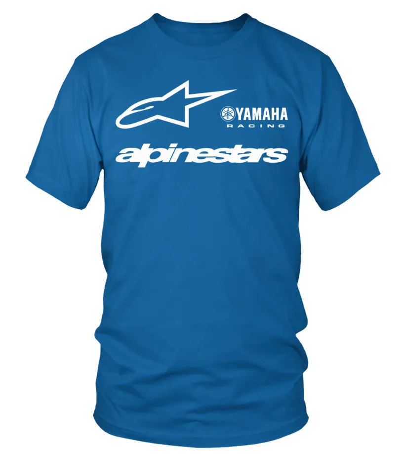 Moto GP Racing Racer Rossi VR46 Yamaha - ALPINESTARS 2 BL Camiseta cuello redondo Unisex