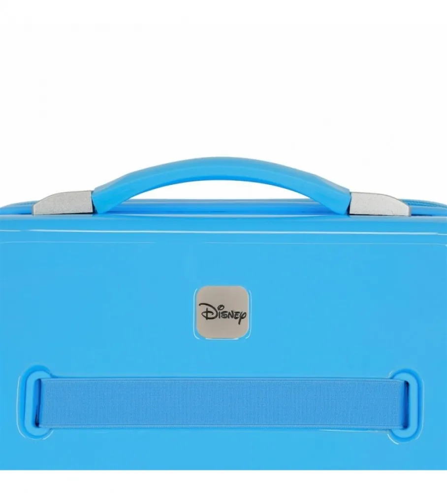 Neceser ABS Mickey Good Vibes Only Adaptable azul claro -29x21x15cm-