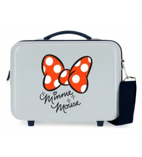 Neceser ABS Minnie Good Vibes Only Adaptable azul -29x21x15cm-