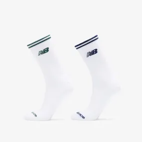 New Balance Running Stripe Midcalf Socks 2-Pack