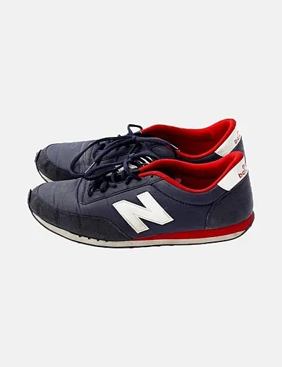 New Balance Zapatilla tricolor estampada logo