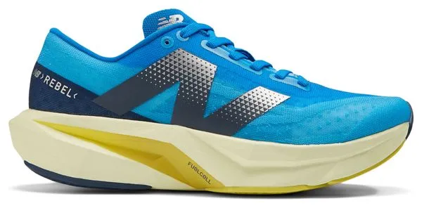 New Balance Zapatillas New Balance FuelCell Rebel v4 Azul Amarillo Mujer